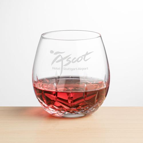 Corporate Gifts - Barware - Wine & Champagne - Wine Glasses - Templeton Stemless Wine - Deep Etch
