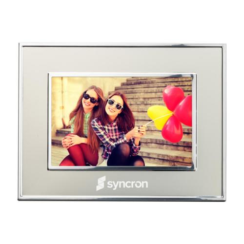 Corporate Gifts - Picture Frames - Grenada Frame - Champagne/Silver