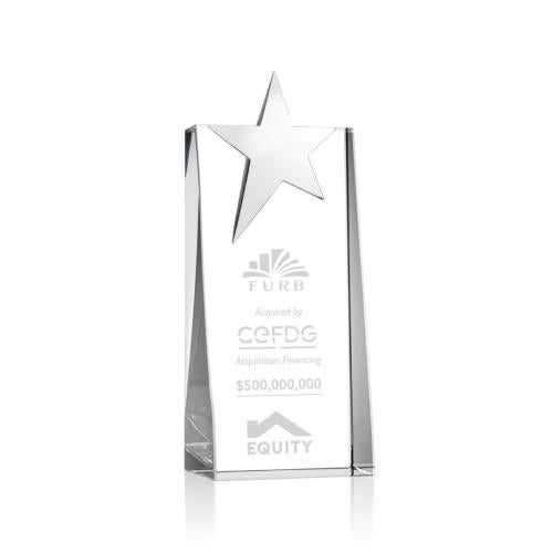 Recognition Awards - Crystal Awards - Fanshaw Silver Star Award
