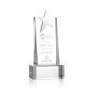 Fanshaw Silver Star Award on Base - Clear
