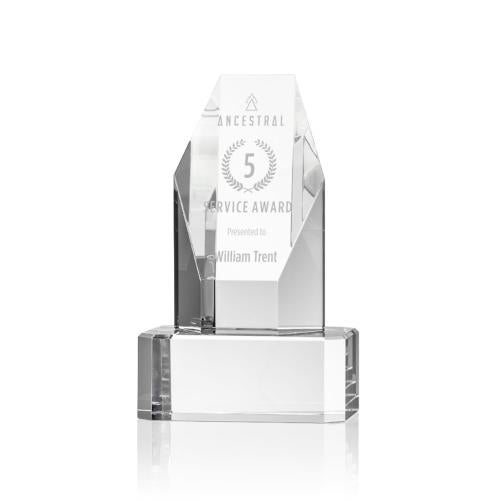 Recognition Awards - Crystal Awards - Ashford Award on Clear Base