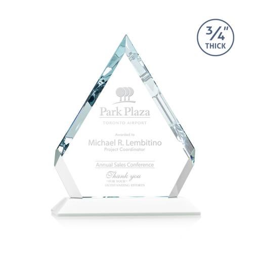 Recognition Awards - Crystal Awards - Apex Award - White