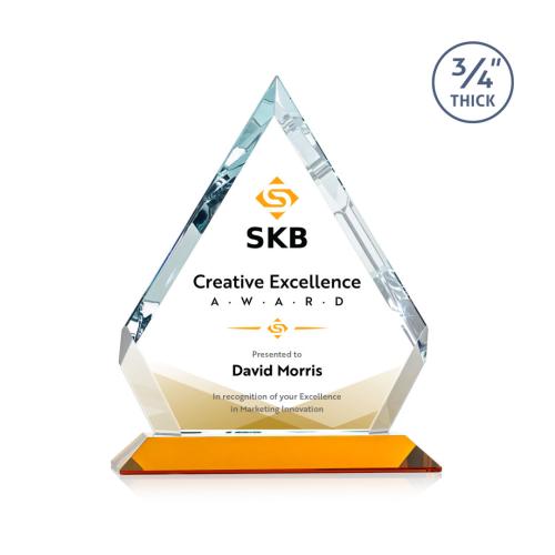 Recognition Awards - Crystal Awards - Apex VividPrint™ Award - Amber