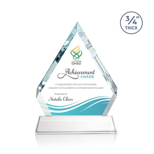 Recognition Awards - Crystal Awards - Apex VividPrint™ Award on Newhaven Base -  Starfire