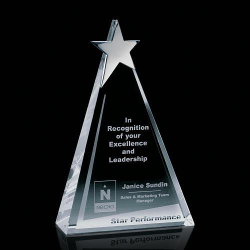 Recognition Awards - Crystal Awards - Eglinton Chrome Star Award