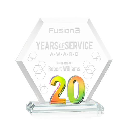 Recognition Awards - Crystal Awards - Riviera Anniversary Award No 20 - Prismatic