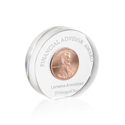Recognition Awards - Acrylic Awards - Embedment - Circle Award