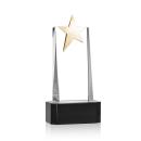 Fanshaw Gold Star Award on Base - Black Alt Image 1