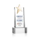 Fanshaw Gold Star VividPrint&trade; Award on Base - Clear