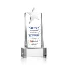 Fanshaw Silver Star VividPrint&trade; Award on Base - Clear