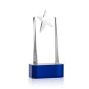 Fanshaw Silver Star VividPrint&trade; Award on Base - Blue Alt Image 1