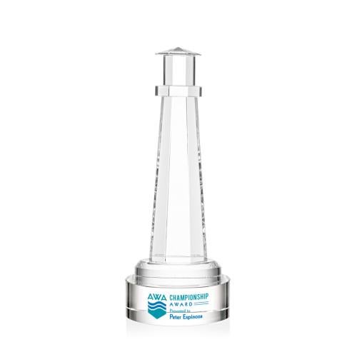 Recognition Awards - Crystal Awards - Lighthouse VividPrint&trade; Award on Stanrich Base