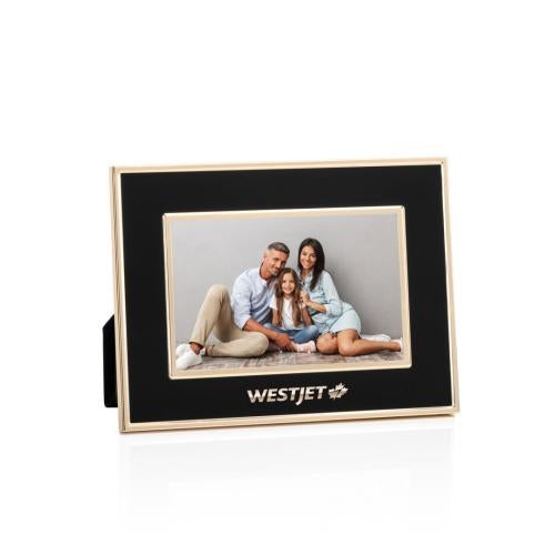 Corporate Gifts - Picture Frames - Grenada Frame - Black/Rose Gold