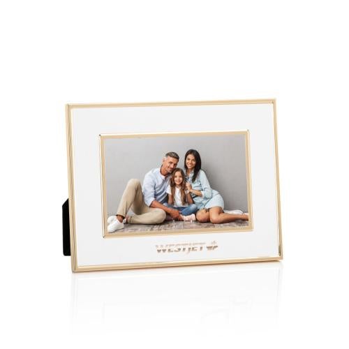 Corporate Gifts - Picture Frames - Grenada Frame - White/Rose Gold