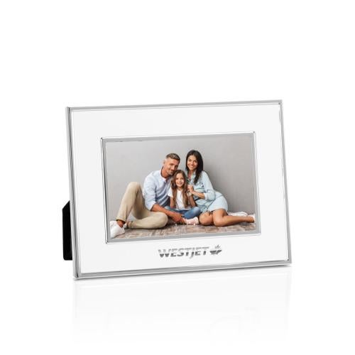 Corporate Gifts - Picture Frames - Grenada Frame - White/Silver