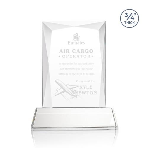 Recognition Awards - Crystal Awards - Messina Award on Newhaven Base - Starfire