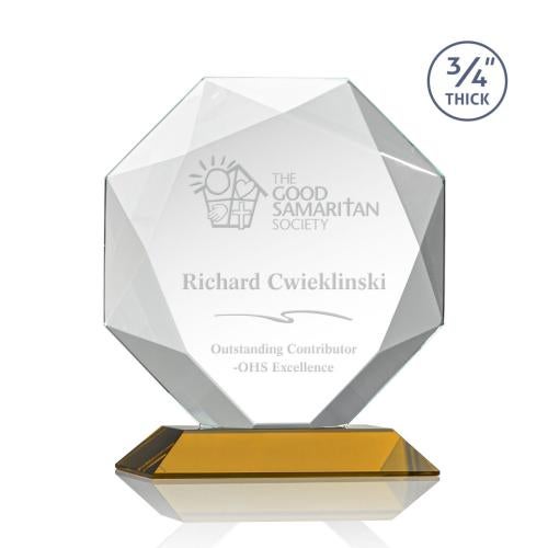 Recognition Awards - Crystal Awards - Bradford Award - Amber