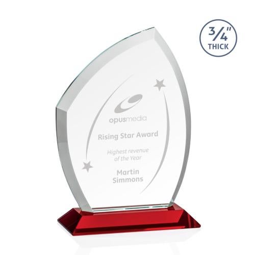 Recognition Awards - Crystal Awards - Daltry Award - Red