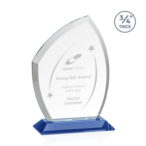 Recognition Awards - Crystal Awards - Daltry Award - Sky Blue 
