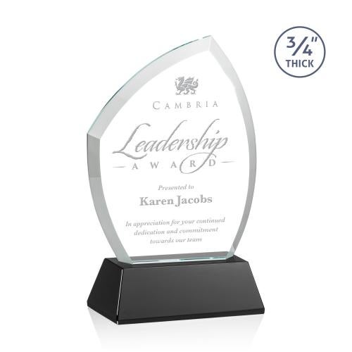 Recognition Awards - Crystal Awards - Daltry Award on Newhaven Base - Black