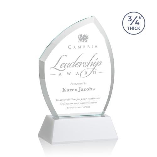 Recognition Awards - Crystal Awards - Daltry Award on Newhaven Base - White