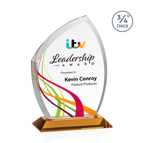 Recognition Awards - Crystal Awards - Daltry VividPrint&trade; Award - Amber