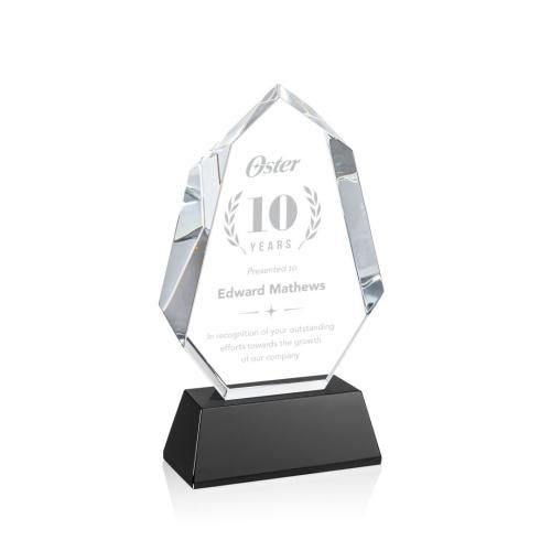 Recognition Awards - Crystal Awards - Norwood Award on Newhaven Base - Black