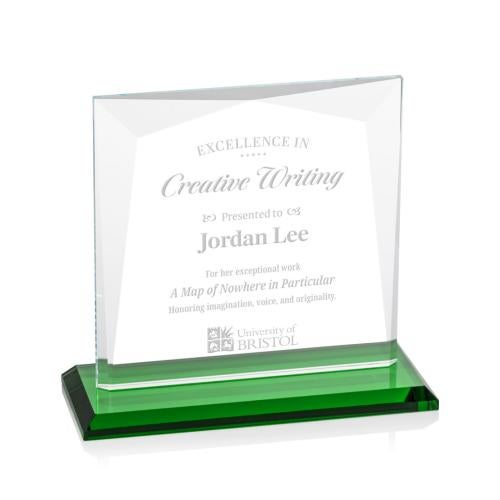 Recognition Awards - Crystal Awards - Tanner Award - Green 