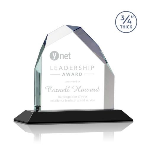 Recognition Awards - Crystal Awards - Austere Peak Award - Black