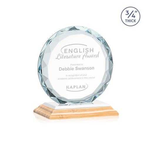 Recognition Awards - Crystal Awards - Centura Award - Bamboo/White