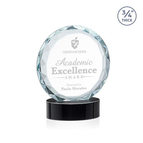 Recognition Awards - Crystal Awards - Centura Award on Alberton Base - Black