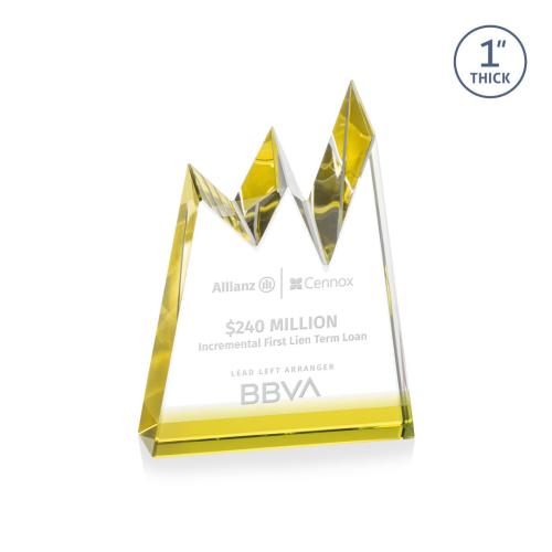 Recognition Awards - Crystal Awards - Alpine Award - Gold