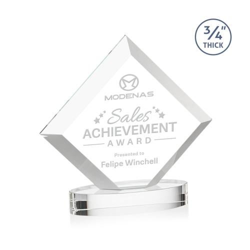 Recognition Awards - Crystal Awards - Belaire Award on Alberton Base - Clear