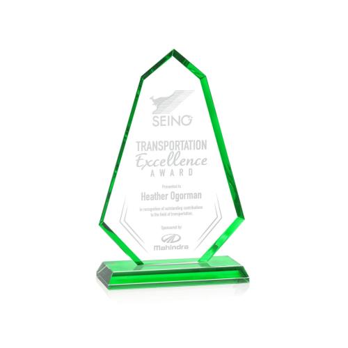 Recognition Awards - Crystal Awards - Pearson Award - Green