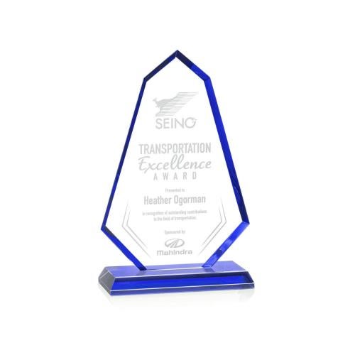 Recognition Awards - Crystal Awards - Pearson Award - Blue