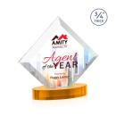 Belaire VividPrint&trade; Award on Alberton Base - Amber