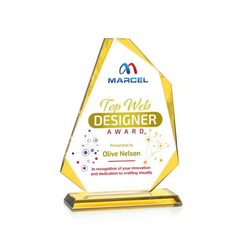 Recognition Awards - Crystal Awards - Hillmont VividPrint™ Award - Gold