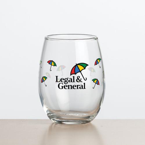 Corporate Gifts - Barware - Wine & Champagne - Wine Glasses - Stanford Stemless Wine - VividPrint™