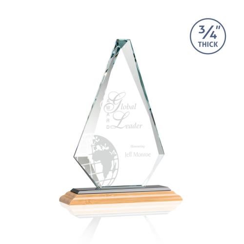 Recognition Awards - Crystal Awards - Windsor Award - Bamboo/Black