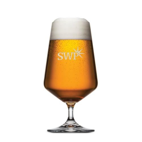 Corporate Gifts - Barware - Beer Steins and Pilsners - Breckland Beer Glass - Deep Etch