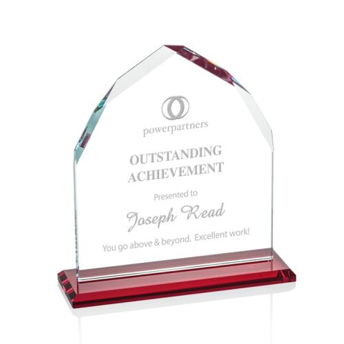 Recognition Awards - Crystal Awards - Montibello Award - Red