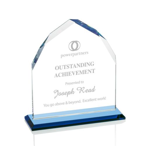 Recognition Awards - Crystal Awards - Montibello Award - Sky Blue