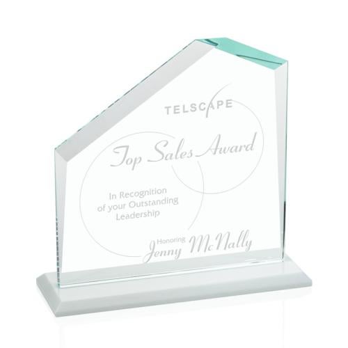 Recognition Awards - Crystal Awards - Fairmont Award - White