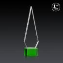 Springfield 3D Award on Paragon Base - Green Alt Image 1