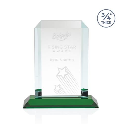 Recognition Awards - Crystal Awards - Dalton Award - Green 