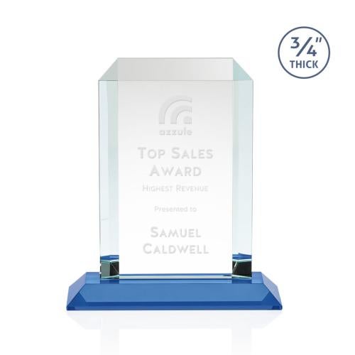 Recognition Awards - Crystal Awards - Dalton Award - Sky Blue