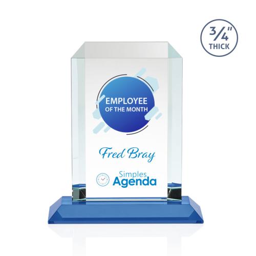 Recognition Awards - Crystal Awards - Dalton VividPrint™ Award - Sky Blue