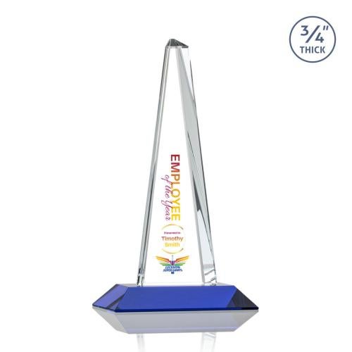 Recognition Awards - Crystal Awards - Majestic Tower VividPrint™ Award - Blue