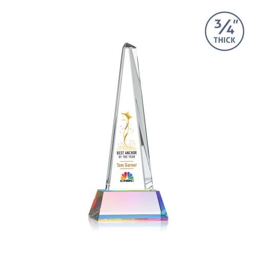 Recognition Awards - Crystal Awards - Majestic Tower VividPrint™ Award on Newhaven - Prismatic