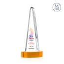 Majestic Tower VividPrint&trade; Award on Alberton Base - Amber